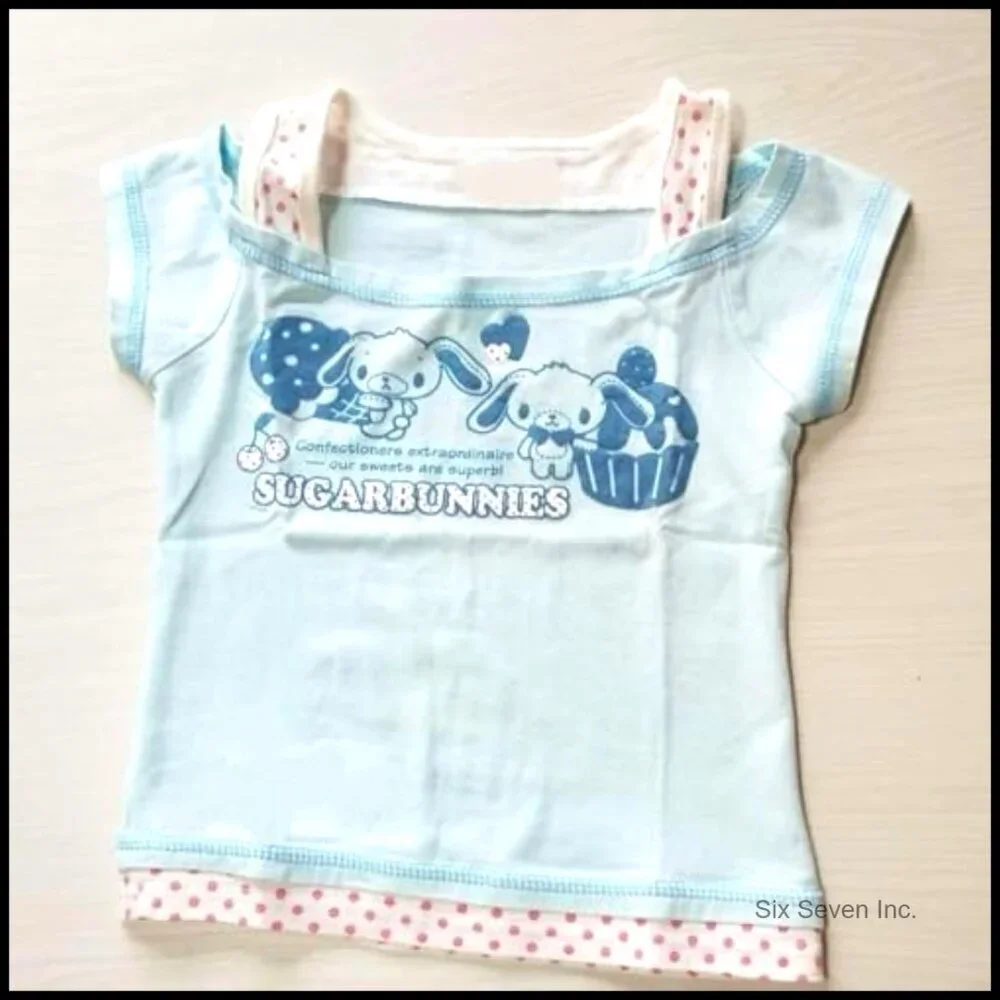 Y2K Harajuku Graphic Baby Tee Vintage Grunge Emo Kawaii Streetwear Top